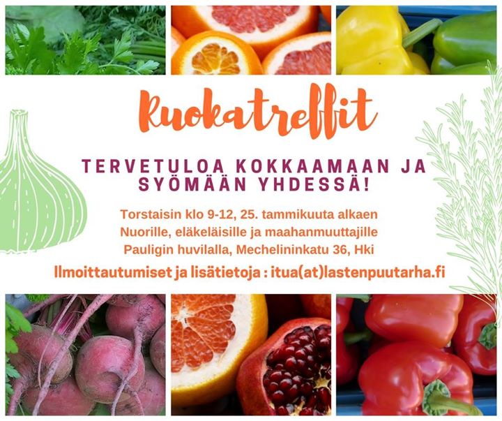 Ruokatreffien kevätkausi käynnistyy ensi torstaina.Tarjolla tuoretta ruokaa ja u…