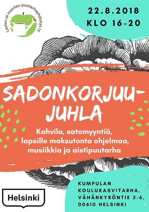 Perinteinen sadonkorjuujuhla järjestetään jälleen. Elokuussa tavataan 22.8!  Sit…