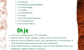 Itua elämään -kokkikerhon reseptit käyttöön!